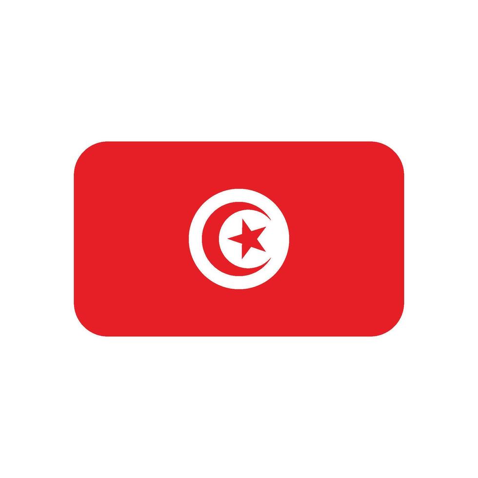 Tunisia flag icon vector