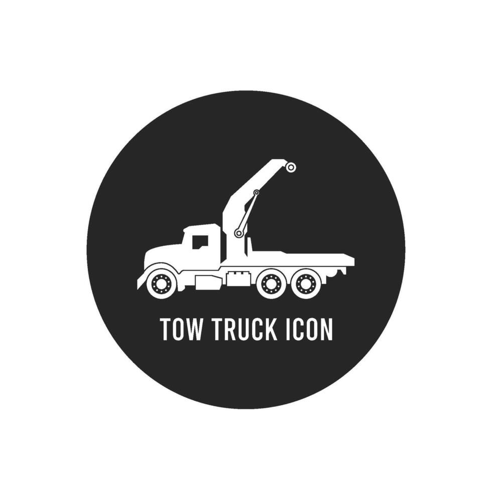 Tow truck icon vector