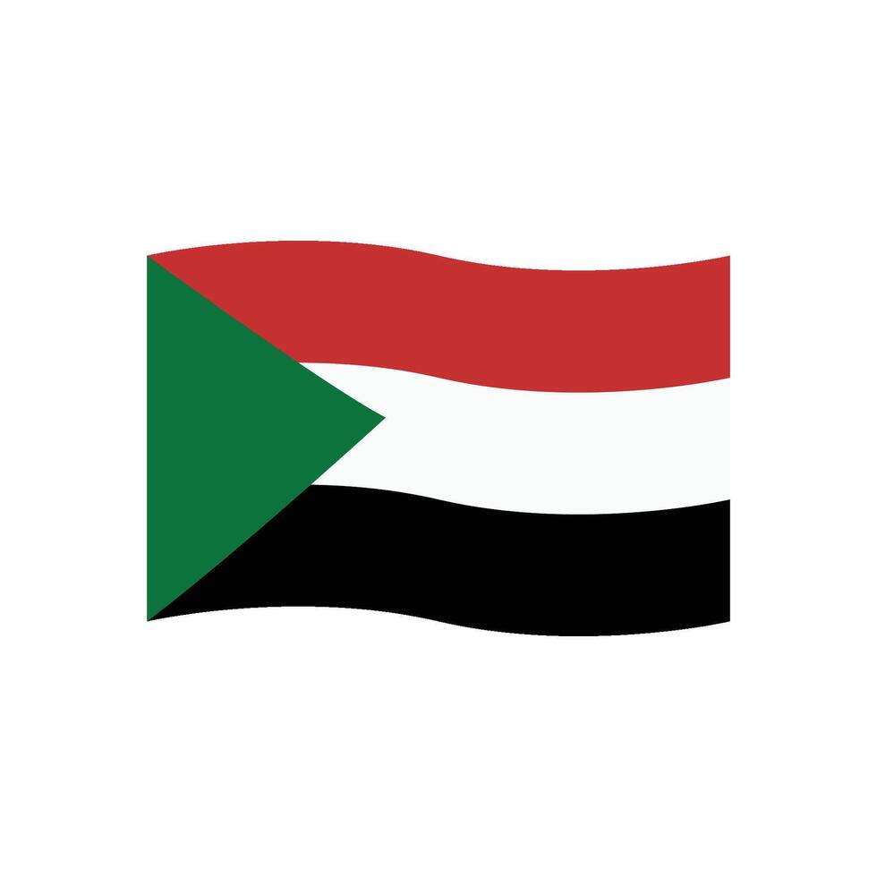 sudan flag icon vector