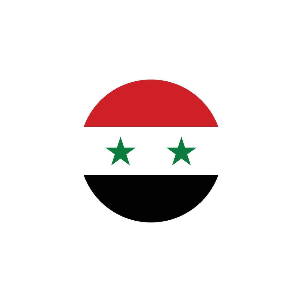 syria flag icon vector