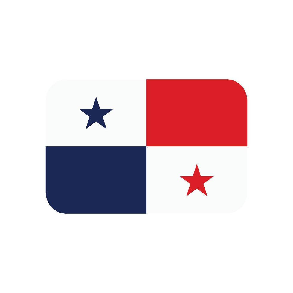 Panamá bandera icono vector