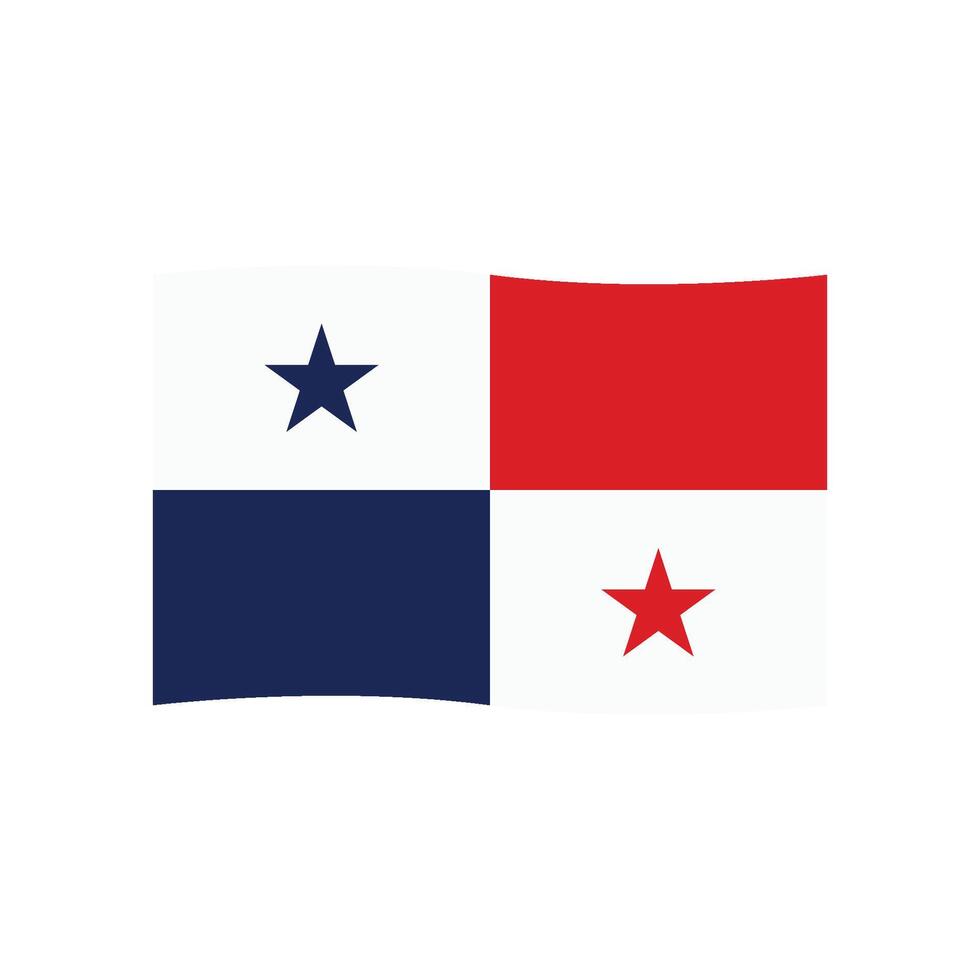 Panamá bandera icono vector