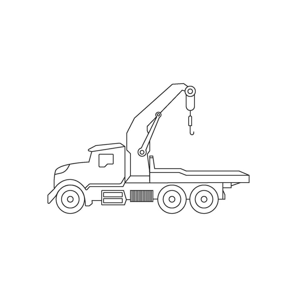 Tow truck icon vector