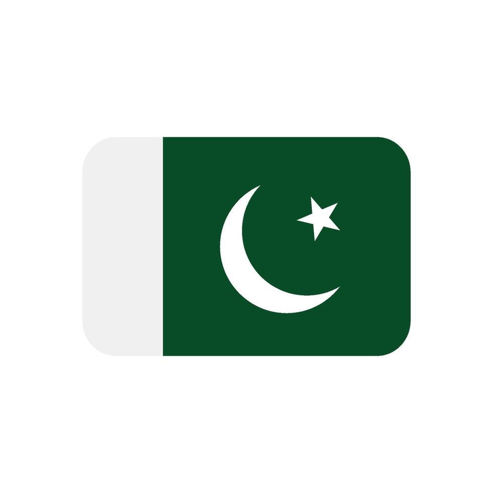 Pakistán bandera icono vector