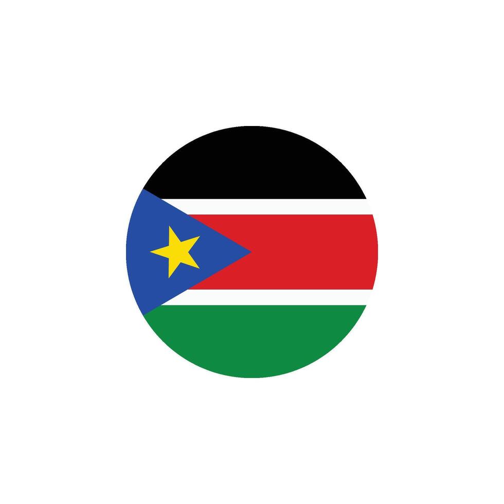 south sudan flag icon vector