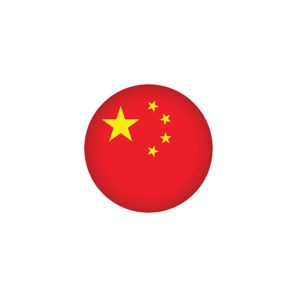 chinese flag icon vector