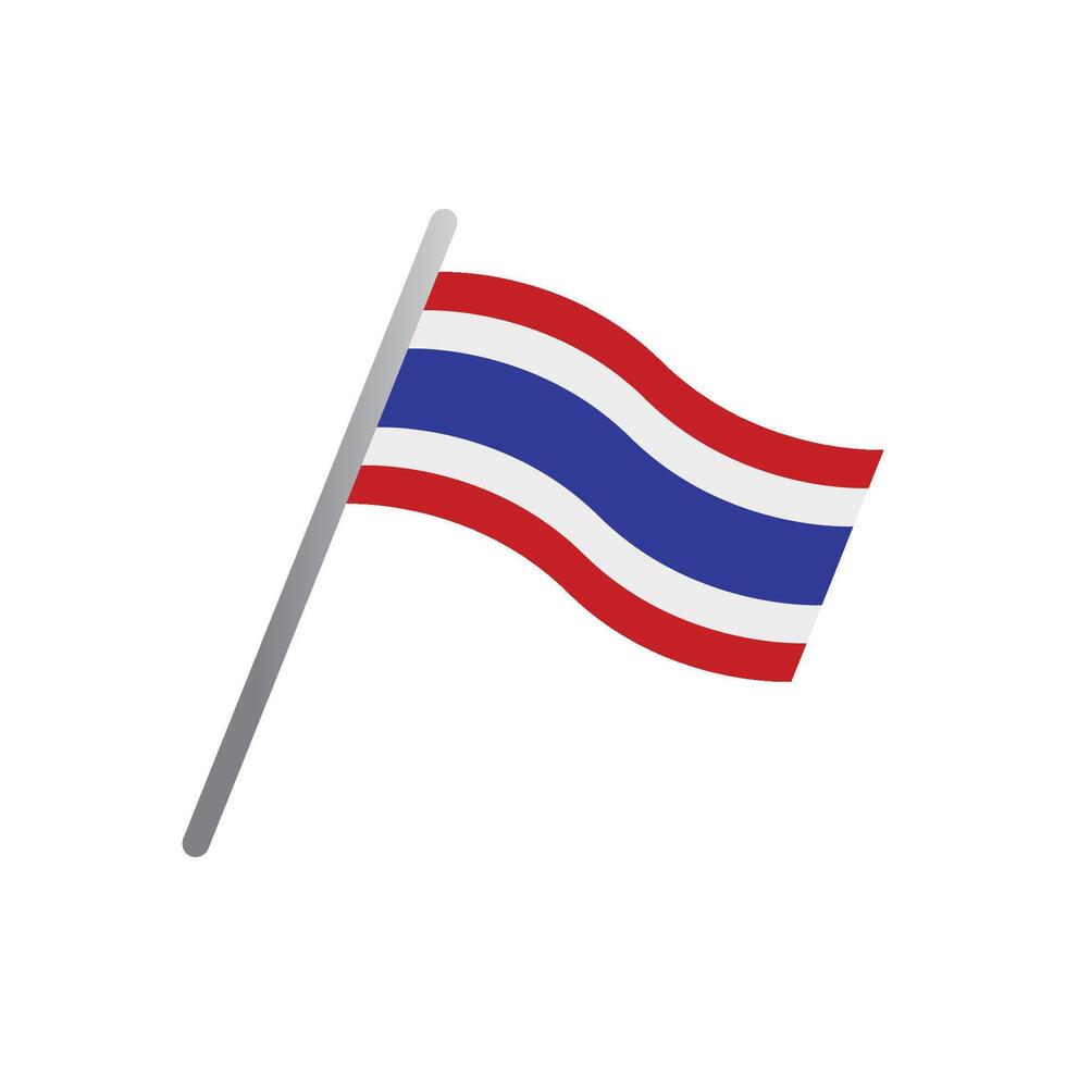Tailandia bandera icono vector