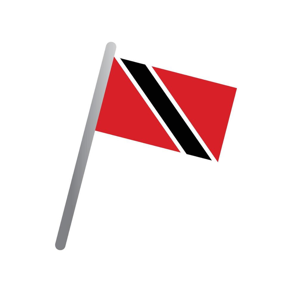 trinidad tobago bandera icono vector