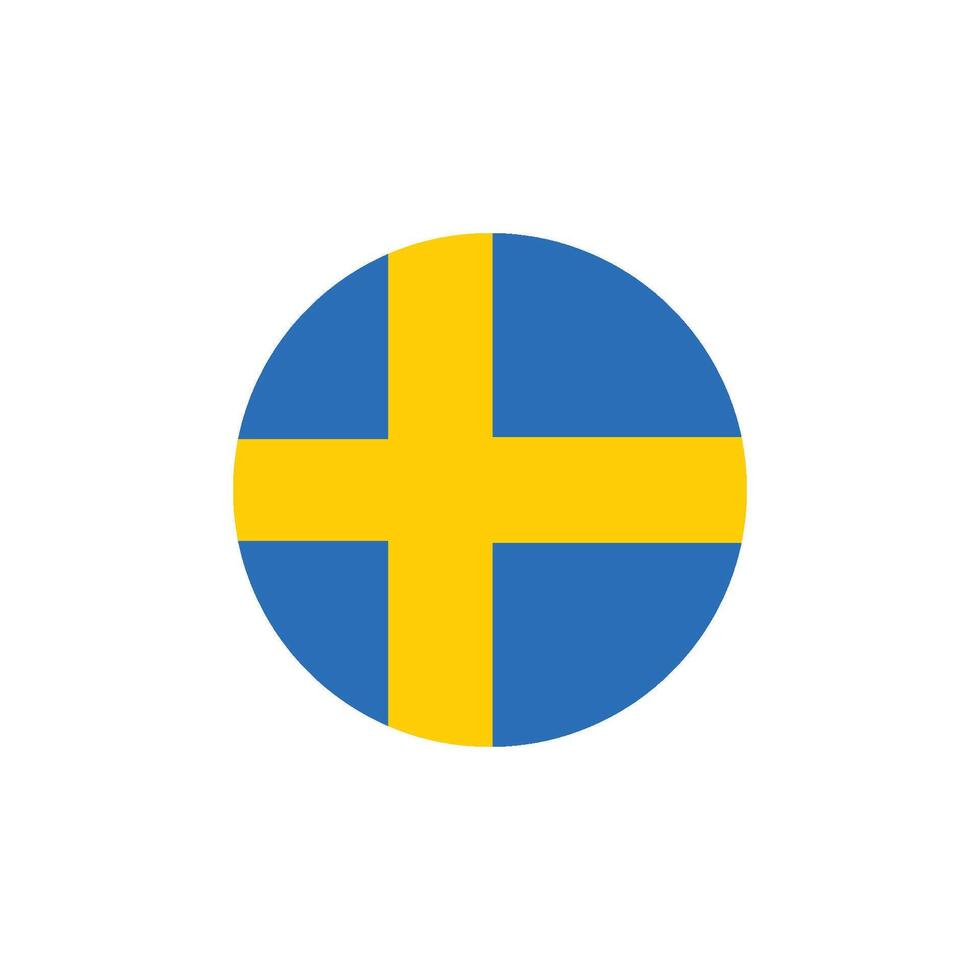 Sweden flag icon vector