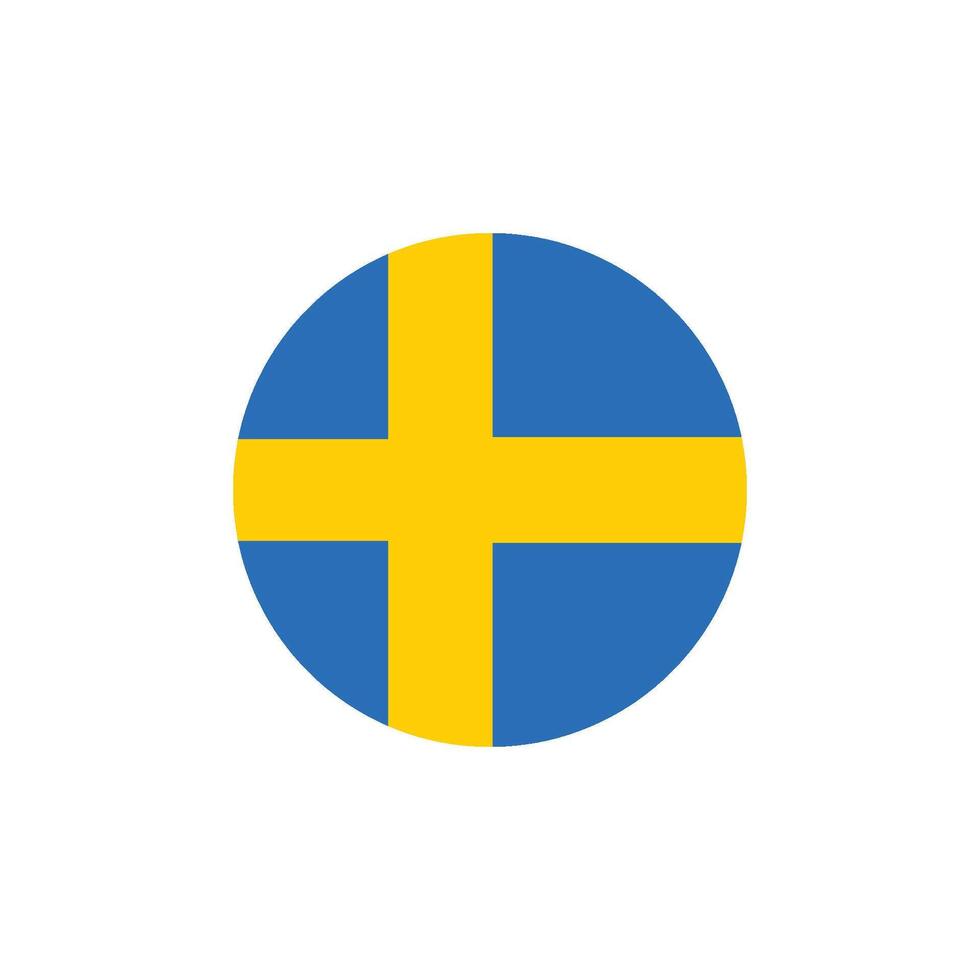 Sweden flag icon vector