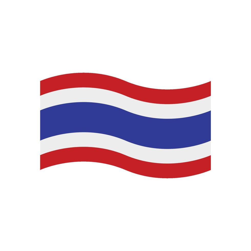 thailand flag icon vector