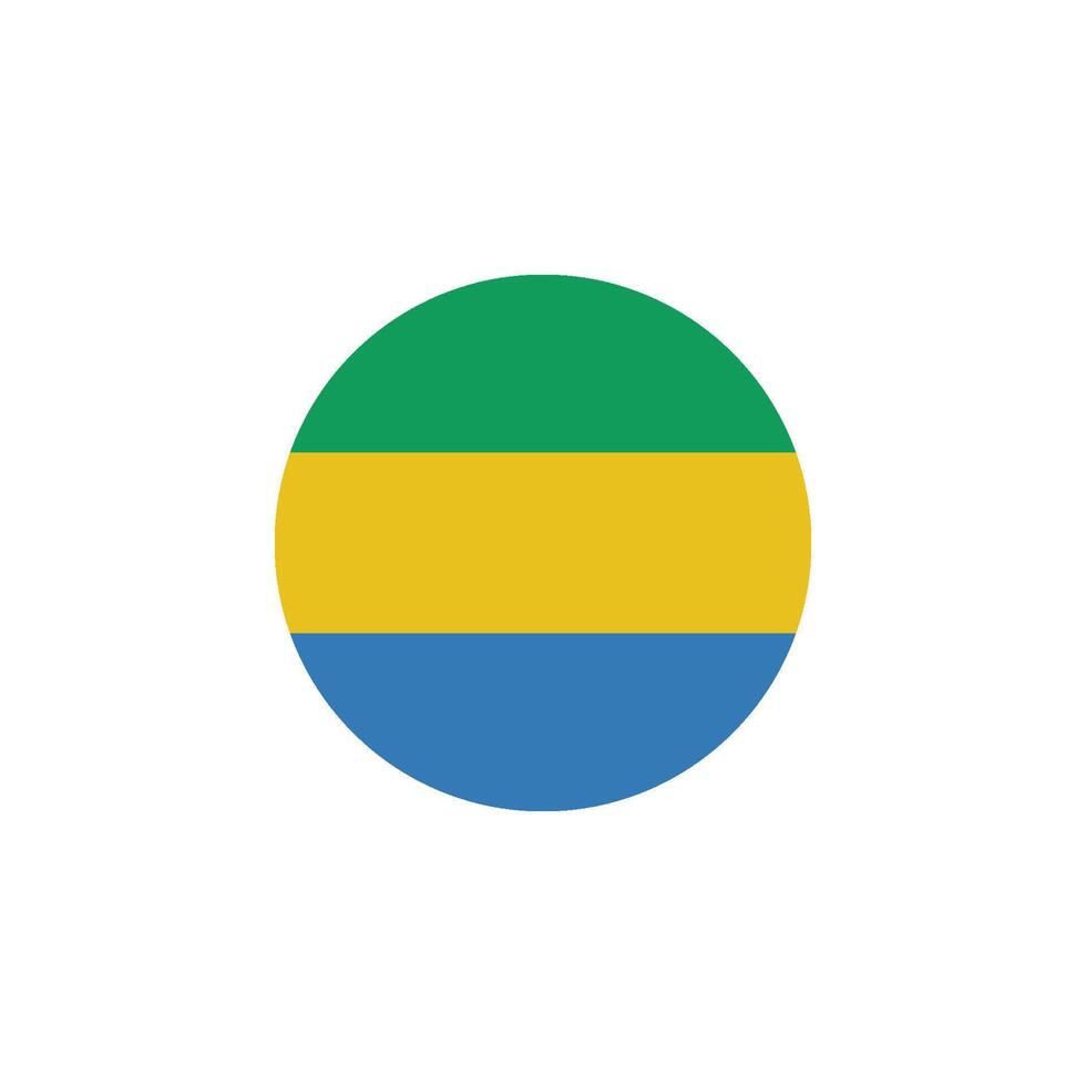 gabon flag icon vector