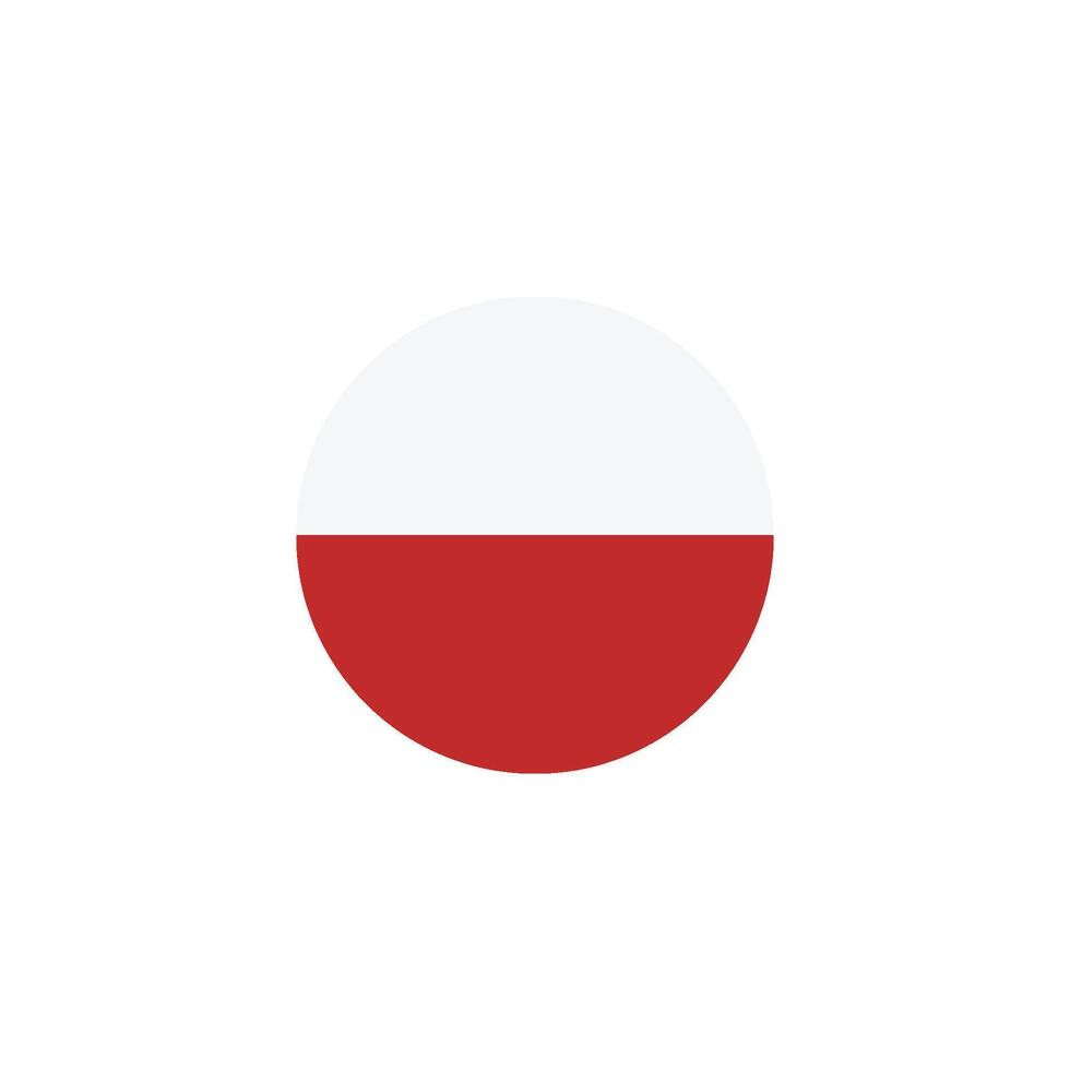 Polonia bandera icono vector