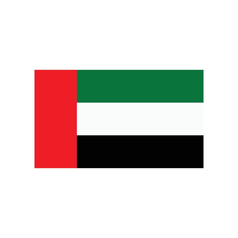 unido árabe emiratos bandera icono vector