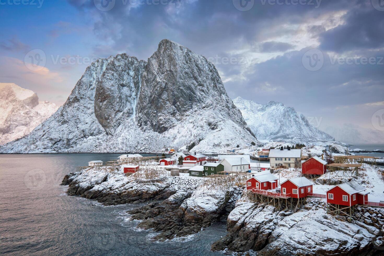 Hamnoy fishing village on Lofoten Islands, Norway photo