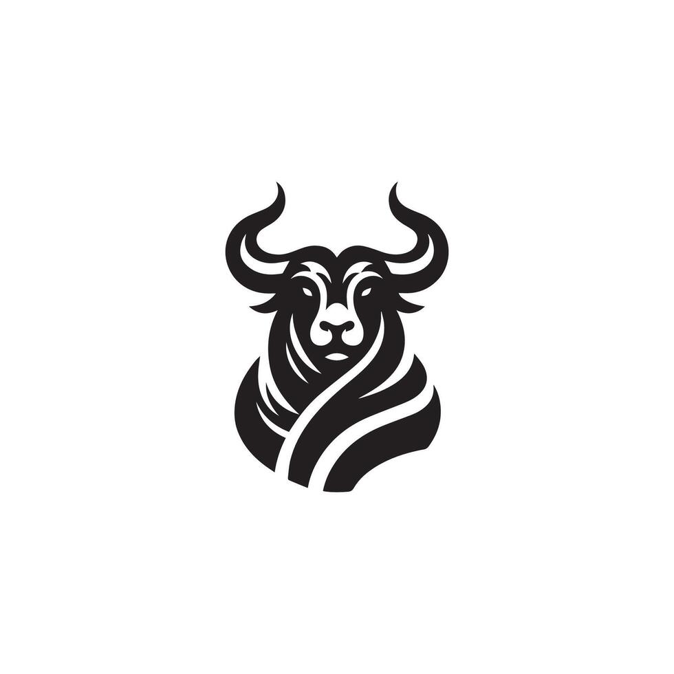 Bulls Head Logo images vector