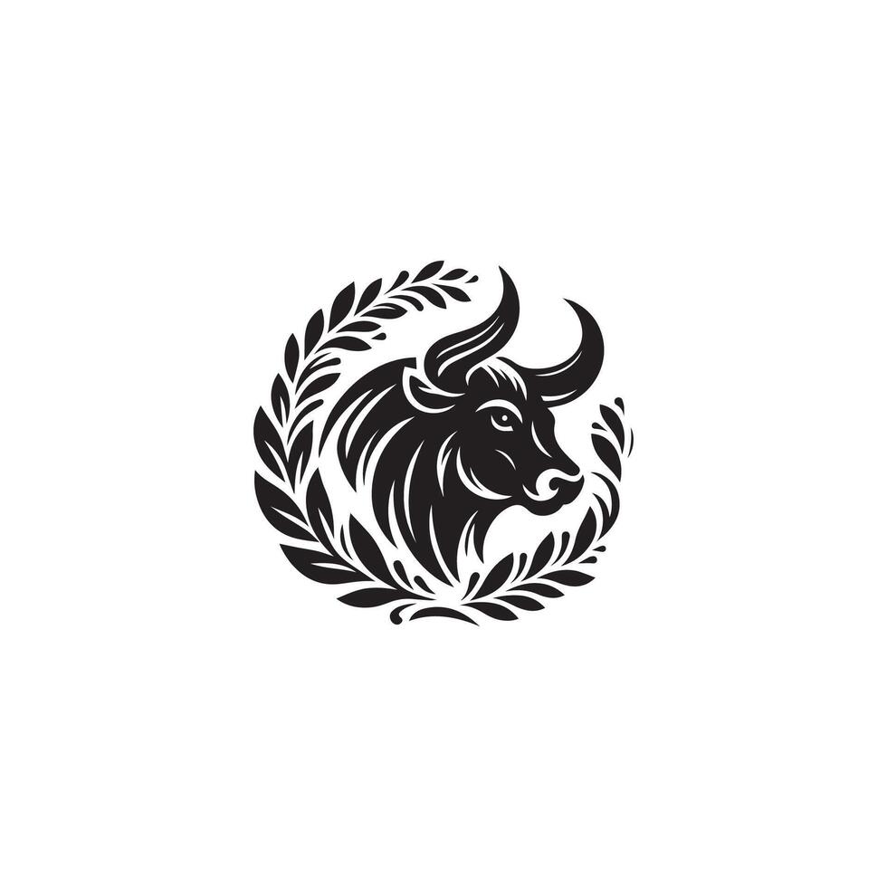 Bulls Head Logo images vector