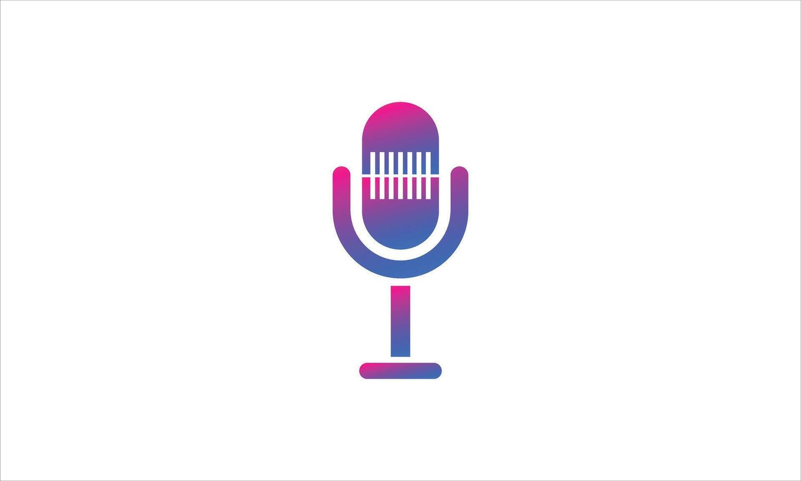 pódcast. ilustración plana vectorial, icono, diseño de logotipo sobre fondo blanco. vector