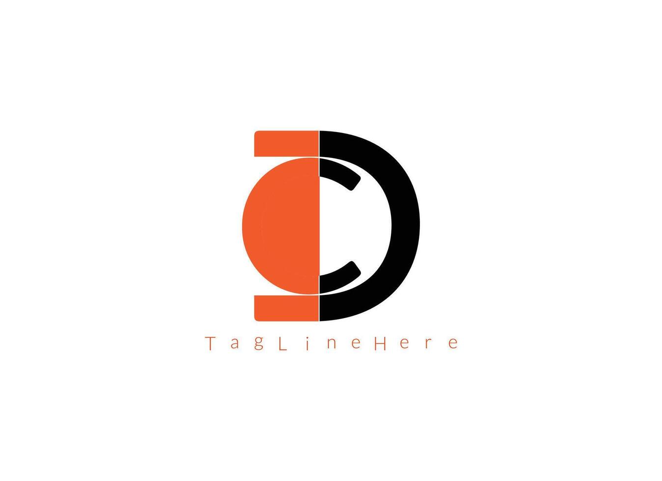 DC Letter Professional Logo Vector Illustration Design