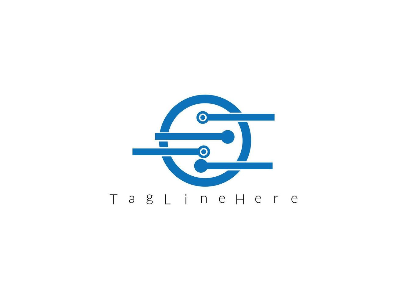 World Tech Logo Design Template vector
