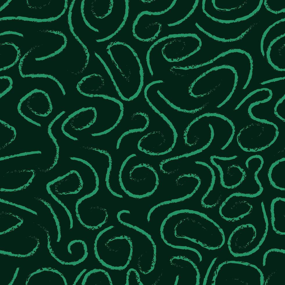 Green seamless abstract brush stroke pattern vector