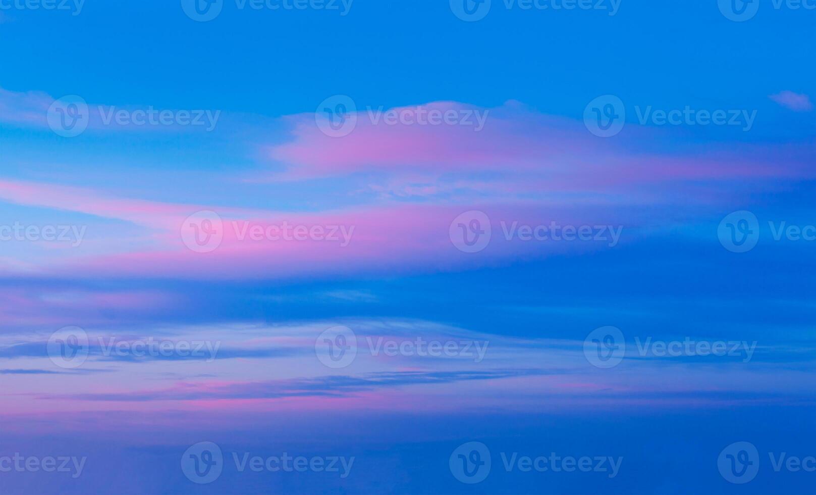 Sunset sky with dramatic clouds photo