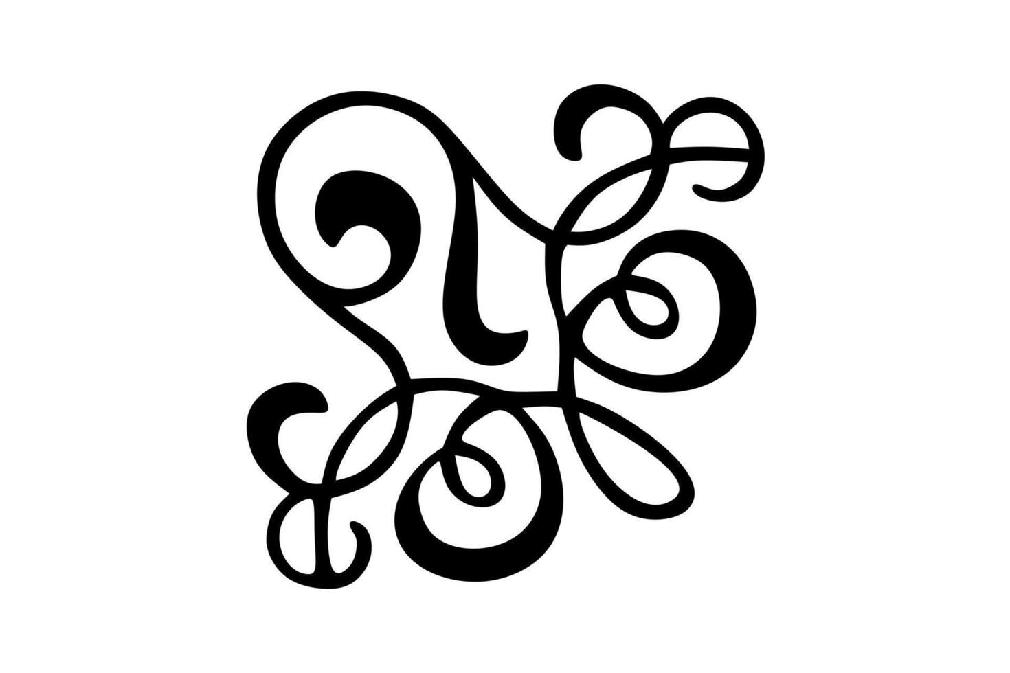 Elegant Arabesque Divider Vector on White Background