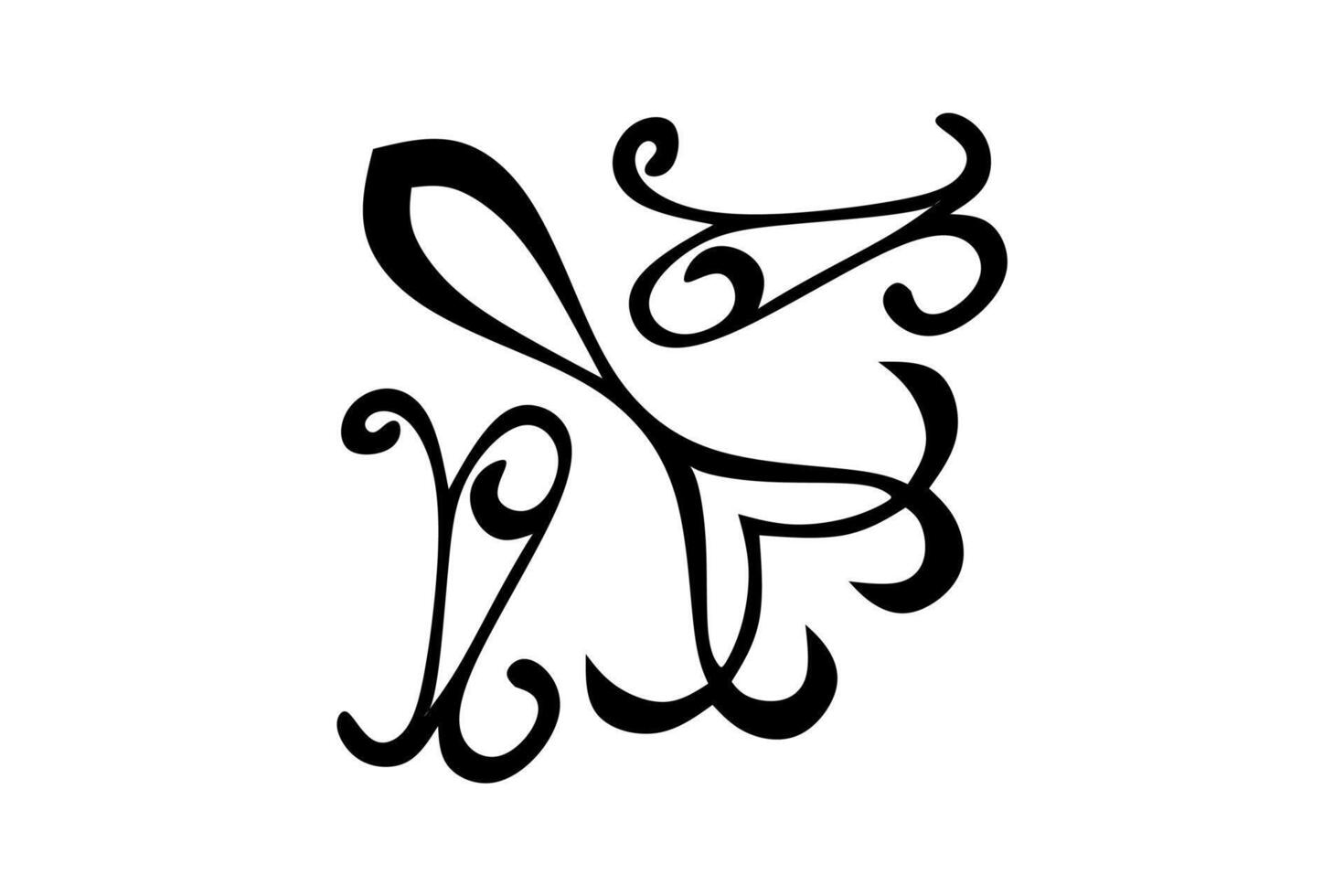 Elegant Arabesque Divider Vector on White Background
