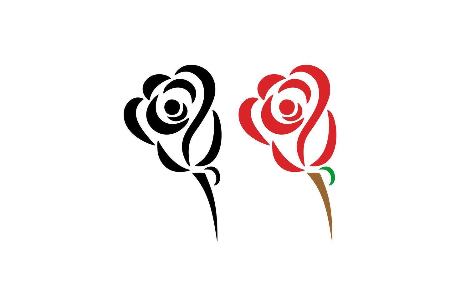 Rosa flor vector acortar Arte blanco antecedentes