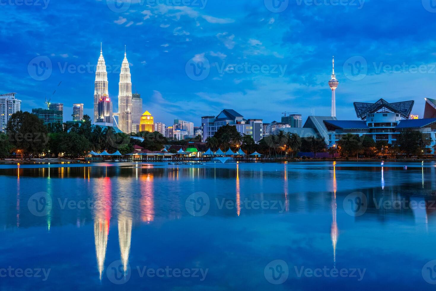 Kuala Lumpur skyline with photo