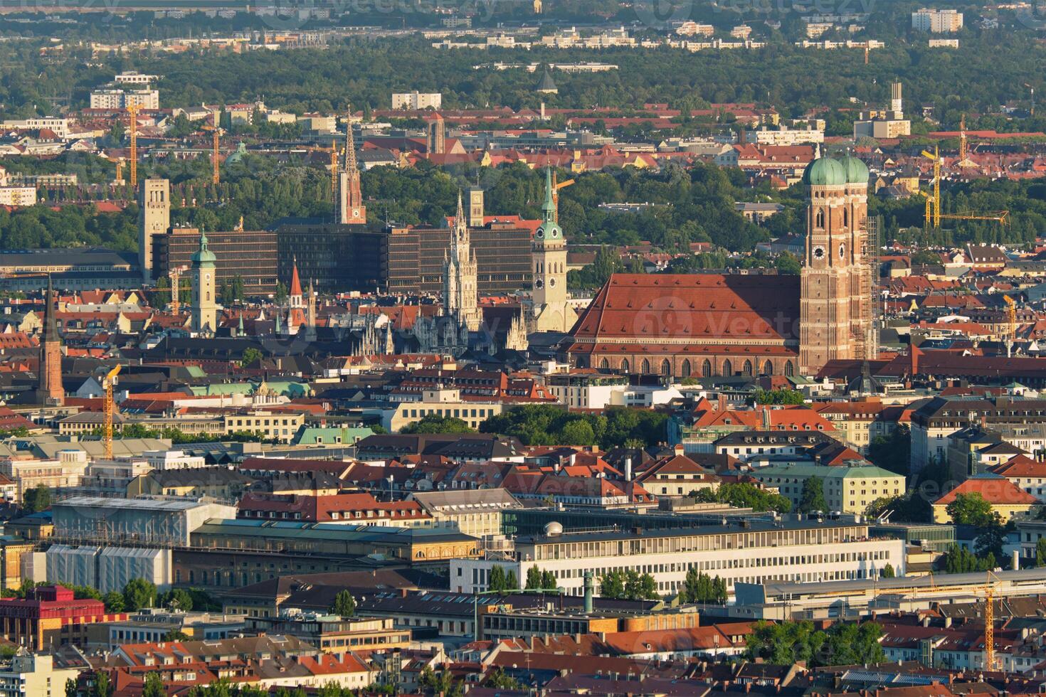 Aerial view of Munich. Munich, Bavaria, Germany photo