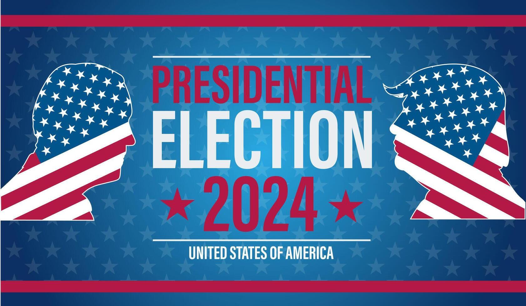 Presidential election in USA Vote  banner or button Election voting poster vector