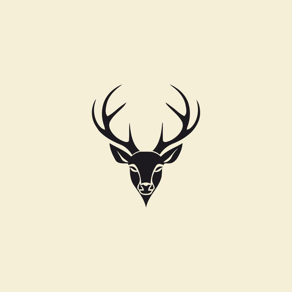 AI generated Deer logo vector icon design template