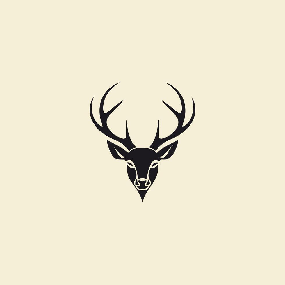 AI generated Deer logo vector icon design template