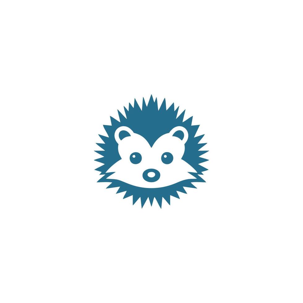 AI generated Vector hedgehog or forest animal logo design.