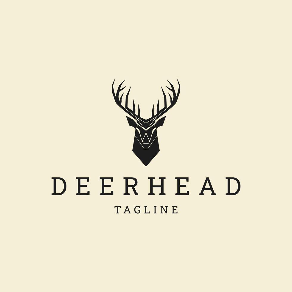 AI generated Deer logo vector icon design template