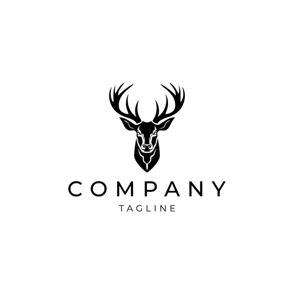 AI generated Deer logo vector design template