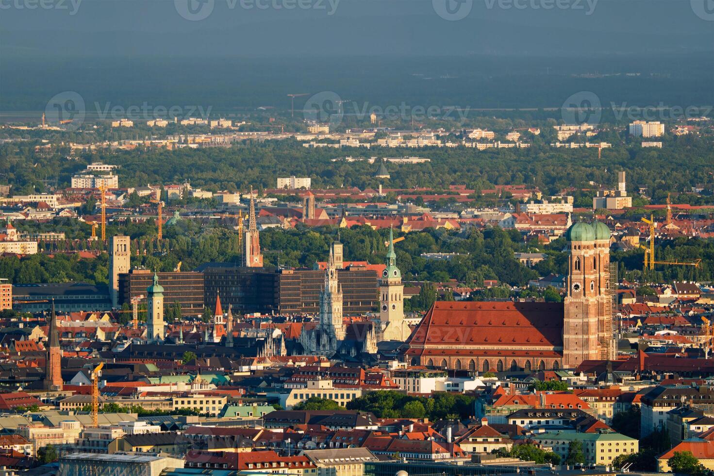 Aerial view of Munich. Munich, Bavaria, Germany photo