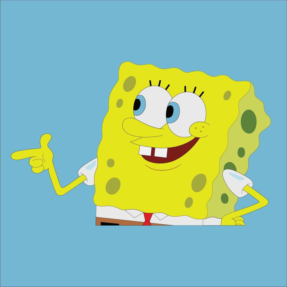 bob esponja pantalones Cuadrados sonrisa vector