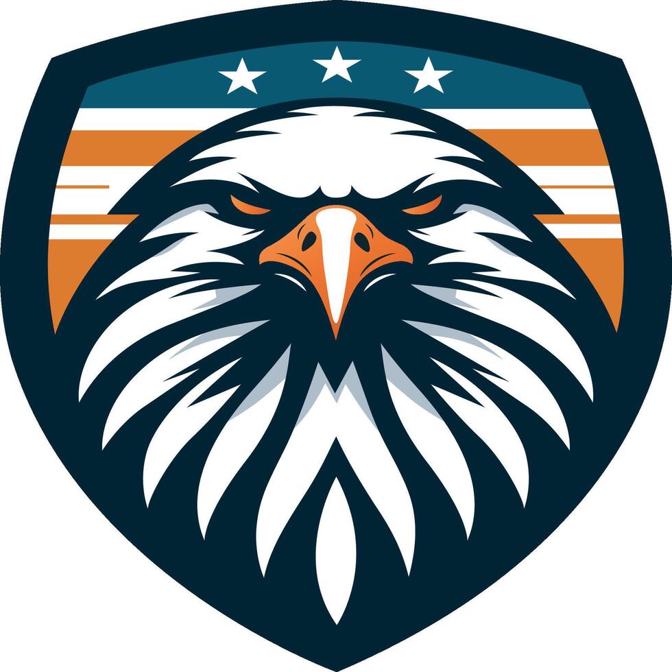 shield eagle logo vector