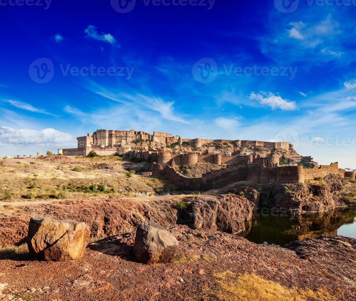 Mehrangarh Fort, Jodhpur, Rajasthan, India photo