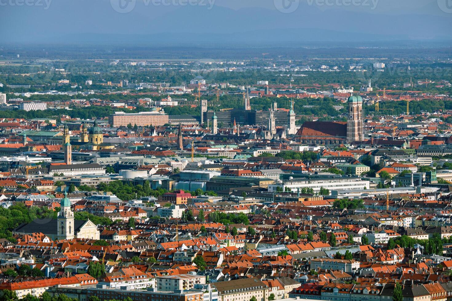 Aerial view of Munich. Munich, Bavaria, Germany photo