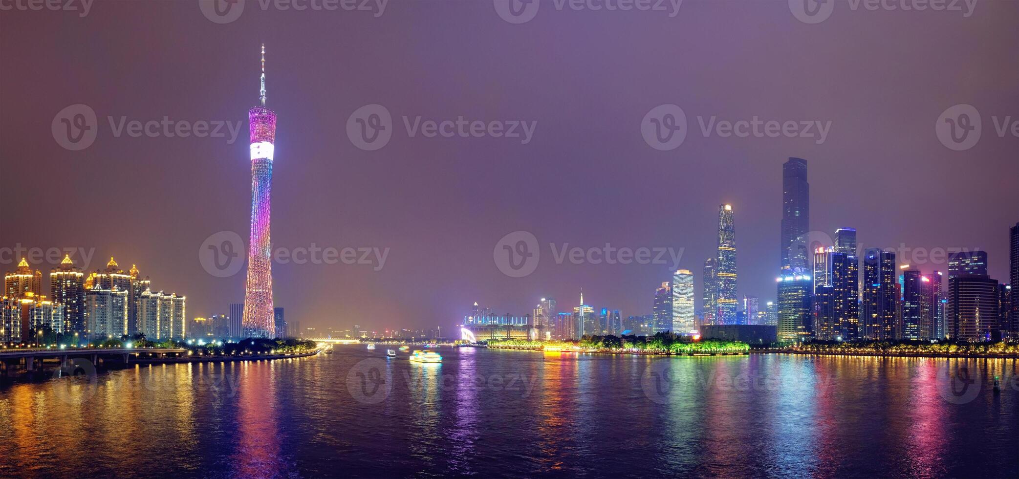 Guangzhou skyline. Guangzhou, China photo