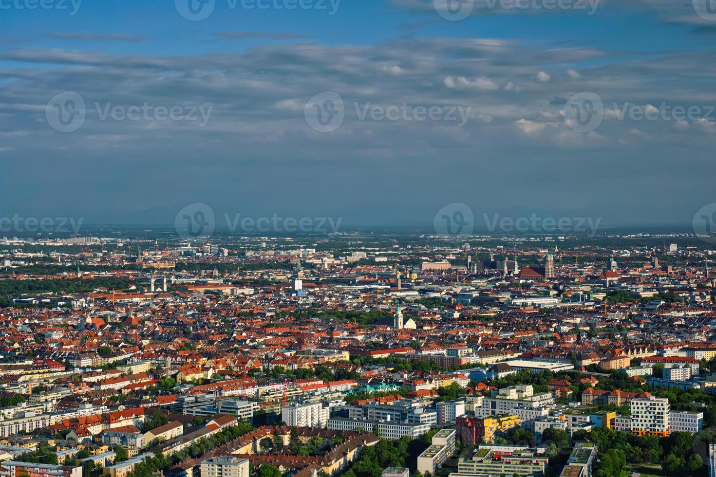 Aerial view of Munich. Munich, Bavaria, Germany photo