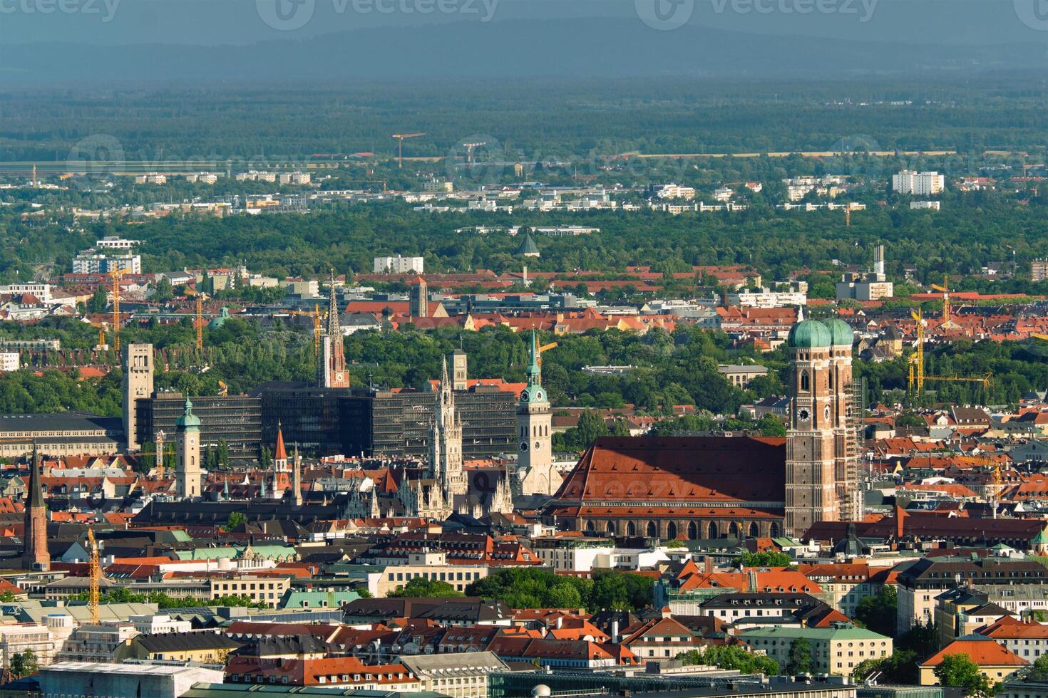 Aerial view of Munich. Munich, Bavaria, Germany photo