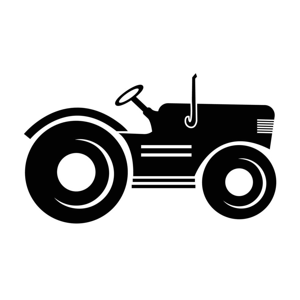 Modern Farm Tractor Vector art Icons, and Graphics