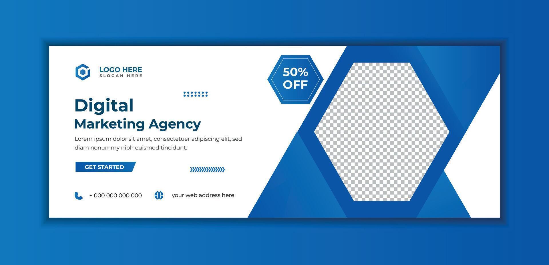 Business social media cover page web and banner template vector