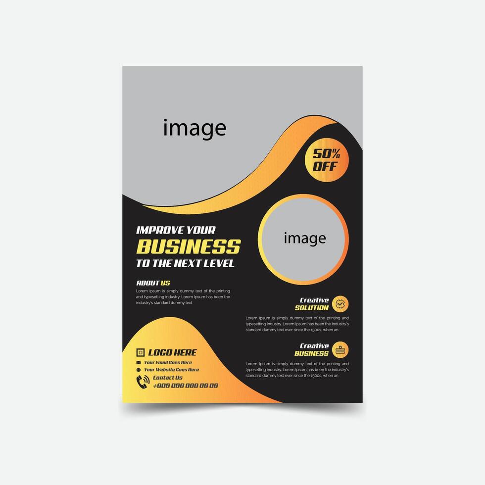 Business flyer design template vector