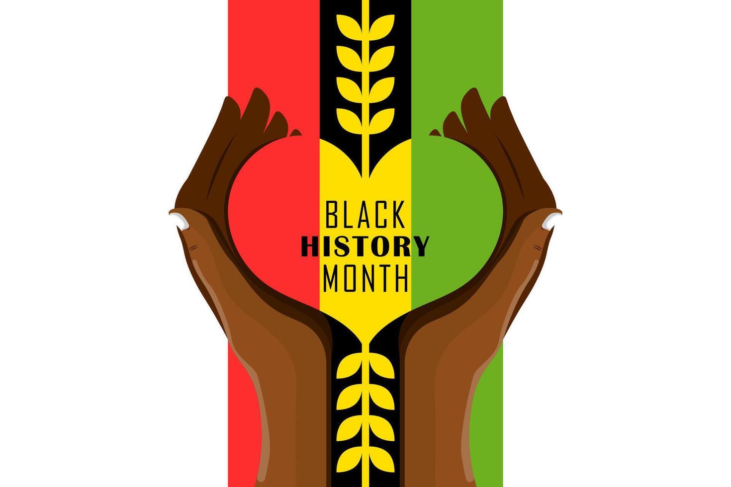 Black history month celebration. African American History. Design for poster, card, banner background, Vector illustration.