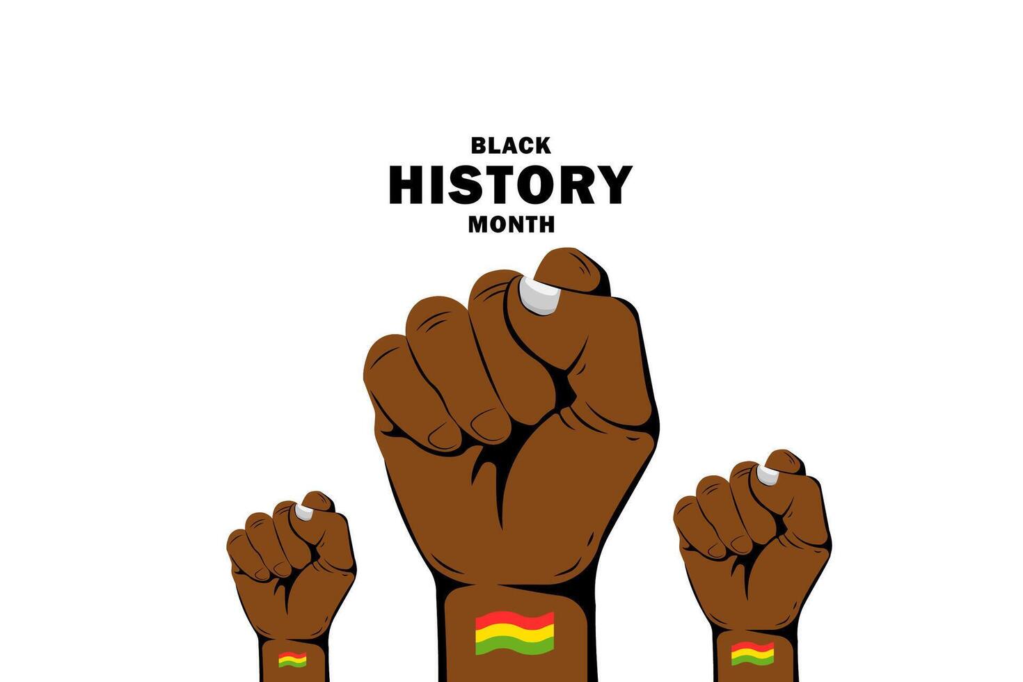 Black history month celebration. African American History. Design for poster, card, banner background, Vector illustration.